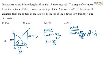 Height and Distance | Advanced Example 3 and 4 | TalentSprint Aptitude Prep
