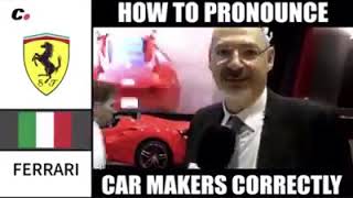How To Pronounce Ferrari