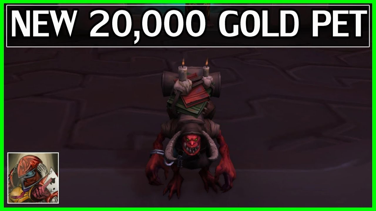 New 20,000 Gold Pet From Archaeology WoW Legion Gold Guide YouTube