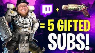 EVERY TIME I FIND A MOZAMBIQUE = 5 GIFTED SUBS!! W/ NINJA & JAY3 - Apex Legends