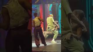 Chris Brown dances on a girl and gets the chair pregnant