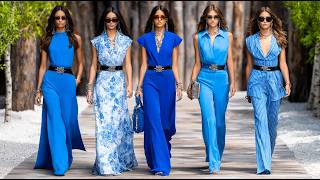 Michael Kors PV 2026 | Capri Blue & Soft Blush — Moda neoyorquina refinada para mujer screenshot 2