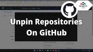 How To Unpin Repositories On GitHub Profile  Remove Pinned Repos