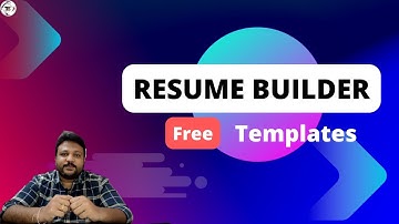 Free resume templates | free resume builder | download resume templates | #resume  #templates