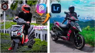 Picsart + lightroom photo editing 🔥🏍️ || @PROSON