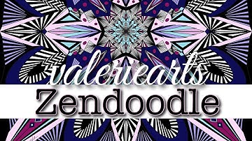 Zendoodle Time Lapse #1 | Procreate with Radial Symmetry | ValerieArts