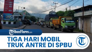 BBM Jenis Solar Langka di Ende, Sudah Tiga Hari Mobil Truk Antre di SPBU