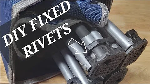 Fixing a camping chair with broken rivet loose leg diy repair how to video