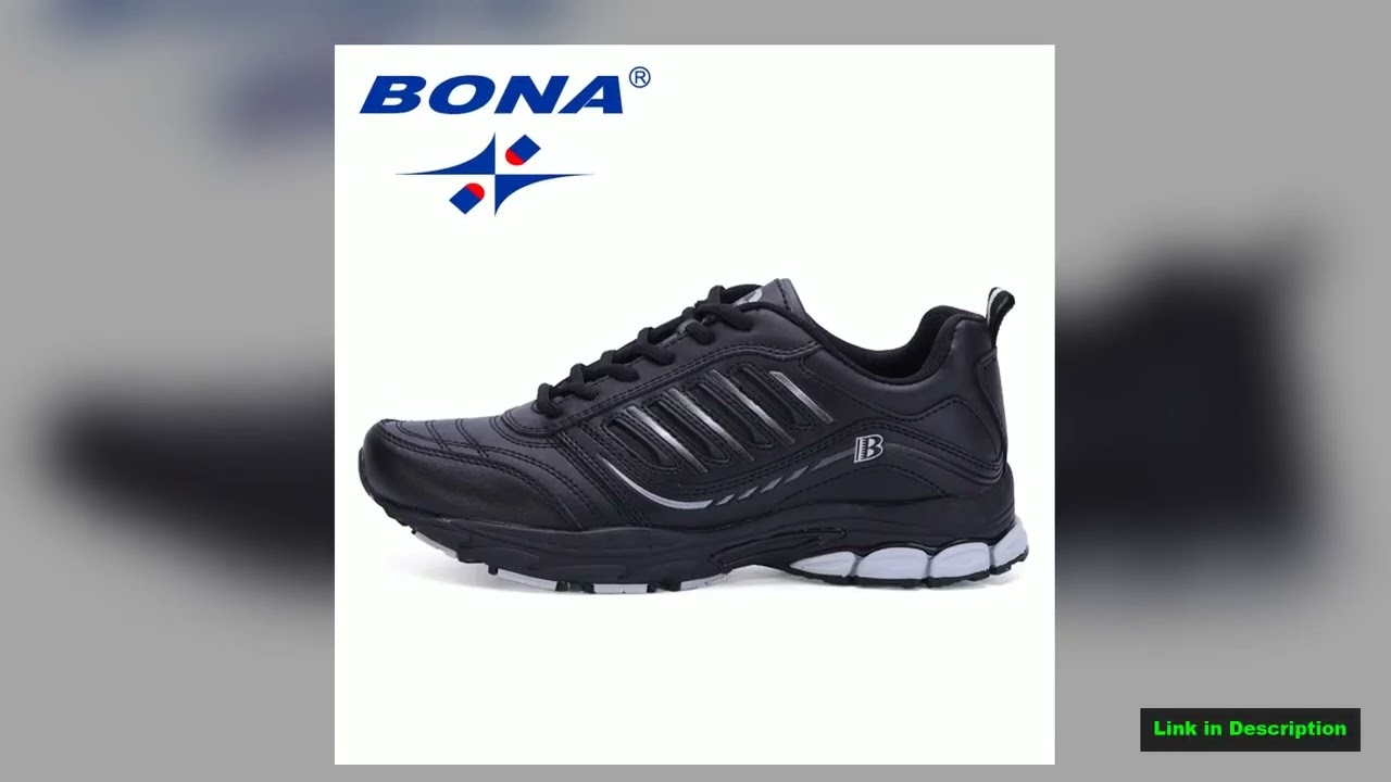BONA New Most Popular Style Men Running Shoes Outdoor Walking Sneakers Comfortable Athletic Shoes
