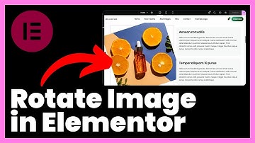 How to Rotate Image in Elementor