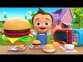 Making Burger DIY - Preschool Kids Toddlers Activities 3D Baby Kids Children Learning Educational