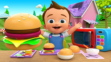 Making Burger DIY - Preschool Kids Toddlers Activities 3D Baby Kids Children Learning Educational