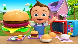 Making Burger DIY - Preschool Kids Toddlers Activities 3D Baby Kids Children Learning Educational screenshot 4