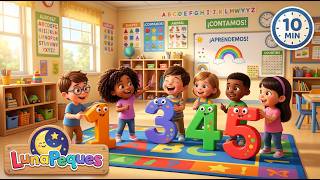 Contando del 1 al 10   Counting Numbers Fun   Bilingual Preschool Kids Songs Compilation