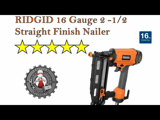 RIDGID 18V Brushless Cordless 16-Gauge 2-1/2 in. Straight Finish Nailer  (Tool only) R09893B - The Home Depot