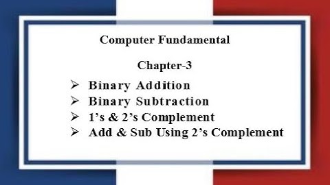 Lec: 04 | Number system (Part 2) | Binary ADD & SUB | 1