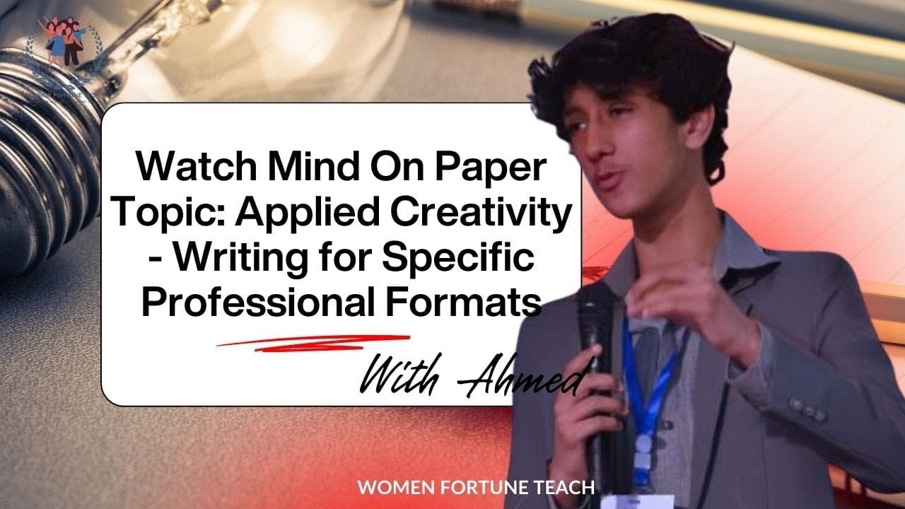 Applied Creativity Writing for Specific Professional Formats - YouTube