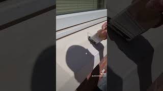 How to paint a sandstone windowsill