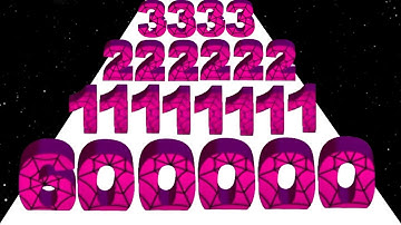 Number Rush: 2048 Challenge (vs) Man Runner 2048 - All Level Gameplay (Freeplay, Math Games)