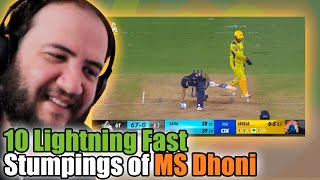 10 Lightning Fast Stumpings of MS Dhoni - Foreigner Reaction
