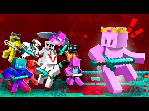 Minecraft Speedrunner Vs 9 Hunters