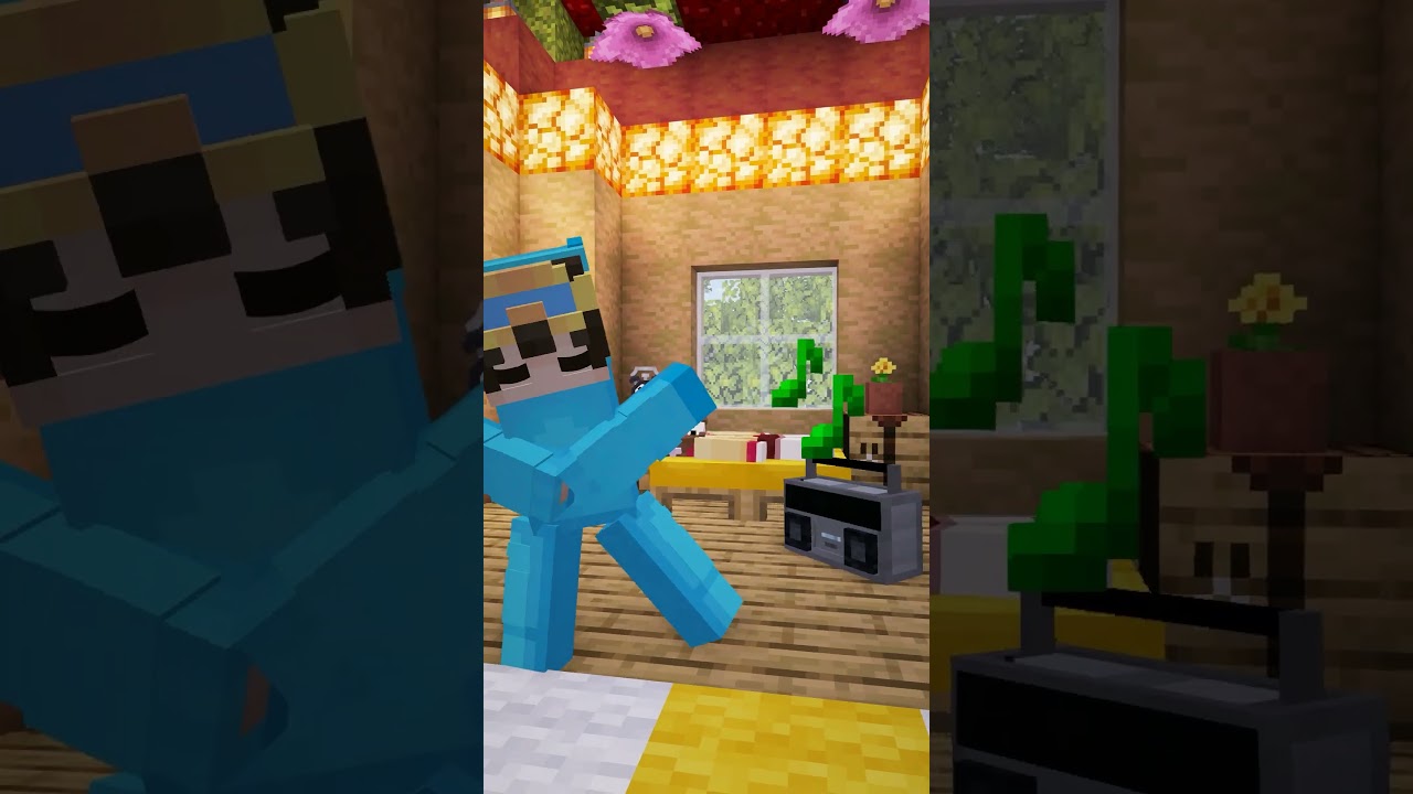 Nico Can't Wakeup Lily In Minecraft... #shorts