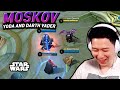 Gosu General showing power of Moskov with Yoda and Darth Vader | Mobile Legend