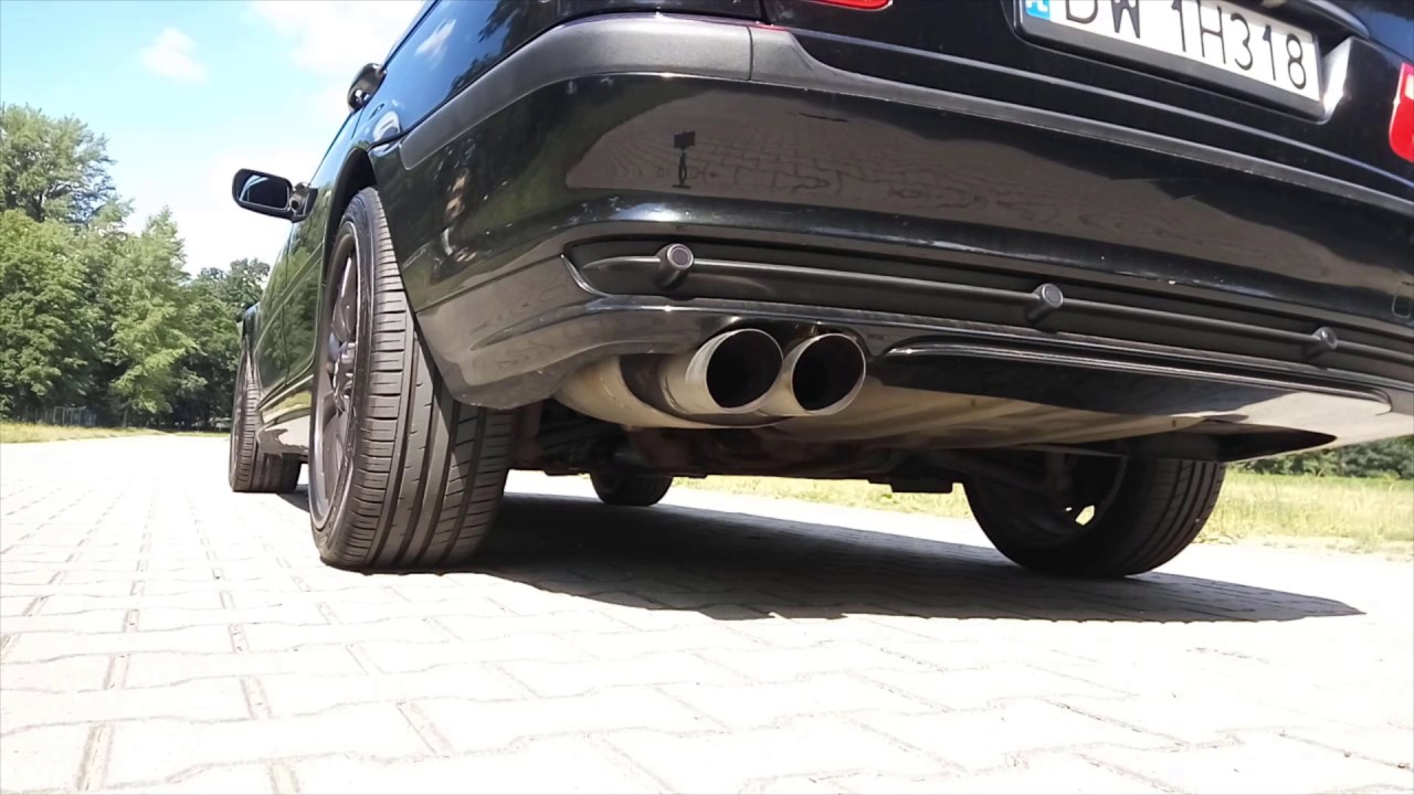 BMW E46 318i N42B20 A T U Exhaust With Middle Pipe YouTube