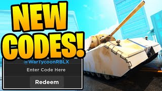 *NEW* ALL WORKING CODES FOR War Tycoon IN JULY 2023! ROBLOX War Tycoon CODES image