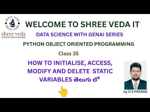 Static Variables #pythonprogramming