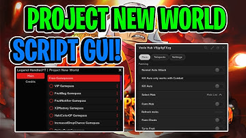 Project New World Script GUI Hack (INFINITE SPINS, AUTOFARM, KILL AURA, AND MORE) *PASTEBIN*