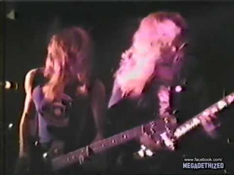megadeth 1986 tour dates