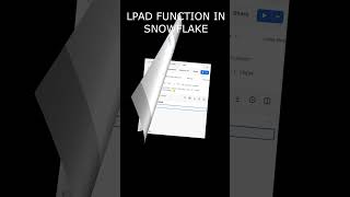 Snowflake SQL: LPAD Unleashed! #shorts #ytshorts #datascience #education