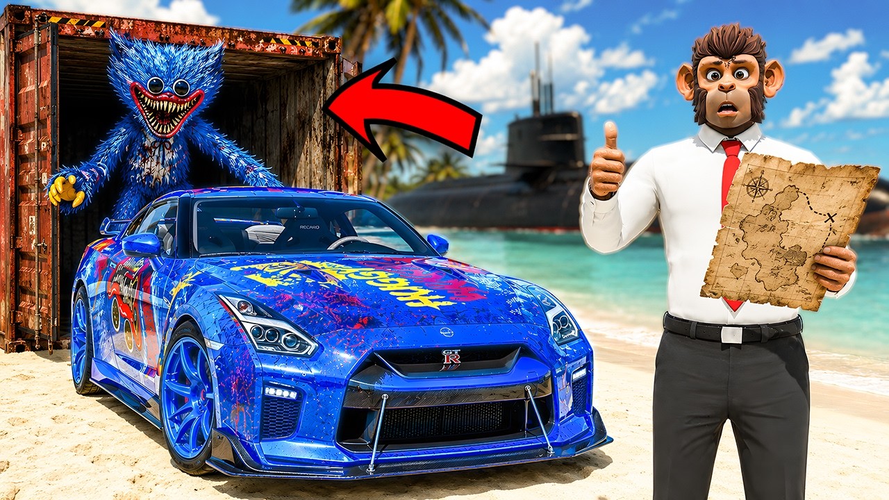 Stealing SCARY GTR from a Sunken Submarine sa GTA 5