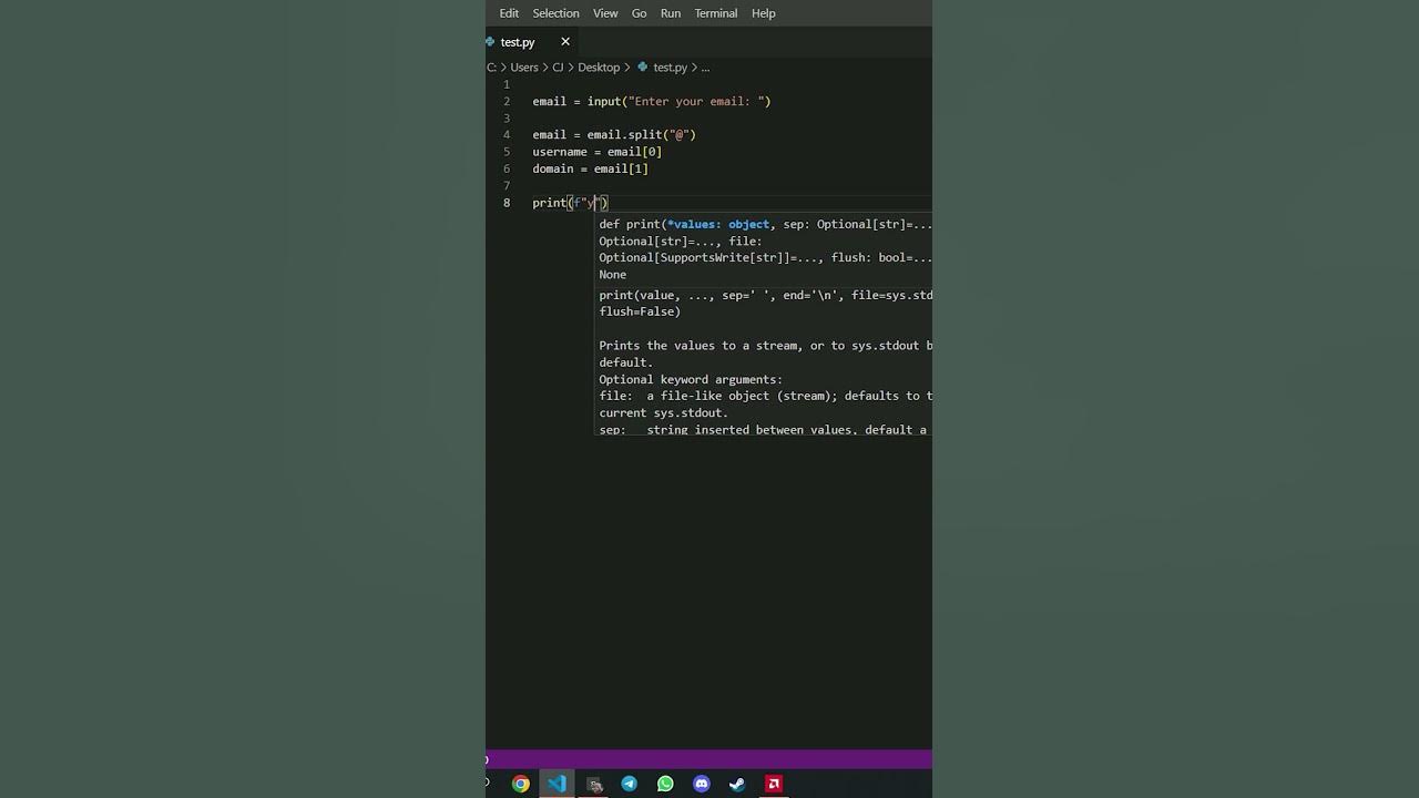 Create email slicer with python (part1) #shorts - YouTube