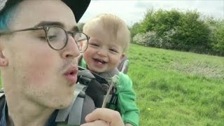 Adorable Baby Giggles Uncontrollably at Dandelion