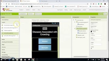 MIT App Inventor - Center Button