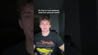 So this is how bottoms beat the summer heat? #foryoupage #men #boyfriend #mlm