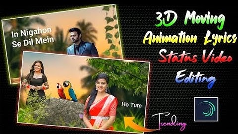 3D Moving Animation Status Video Editing In Alight Motion | 3D Status Video Kaise Banaye||CS
