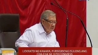 UB: Liderato ng Kamara, pursigidong isulong ang Cha-Cha sa 16th Congress