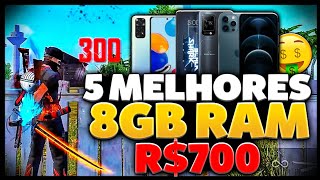 Mais Baratos!🤑 5 MELHORES CELULARES MAIS BARATOS Para JOGAR FREE FIRE LISO EM 2023! (6GB - 8GB RAM)🔥