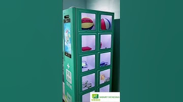 MINNO Vending machine, spiral and locker vending machine, with 22 inch touchscreen.