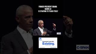 FORMER PRESIDENT OBAMA WARNS AI IS STARTING TO TEACH ITSELF #ai   #artificialintelligence