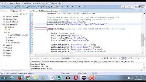 Execute Query in JDBC