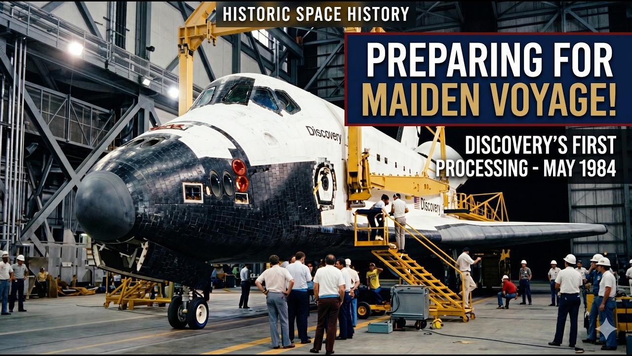 Space Shuttle Discovery Prepared for First Flight | STS-41D 1984