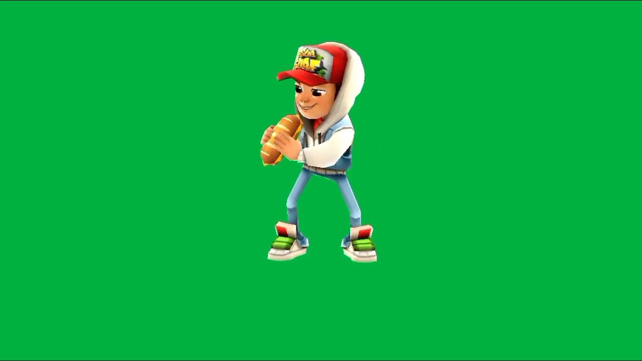 Subway Surfers Jake Running (Green Screen) – CreatorSet