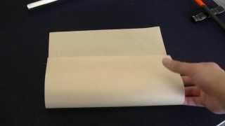 半紙（はんし）の折り方 How to fold a Japanese writing paper