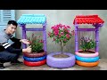 Amazing Ideas, DIY Wishing Well Planter for Beautiful and Unique Garden