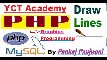 PHP Graphics Programming (part-2 Draw Lines) By Pankaj Panjwani | In Hindi