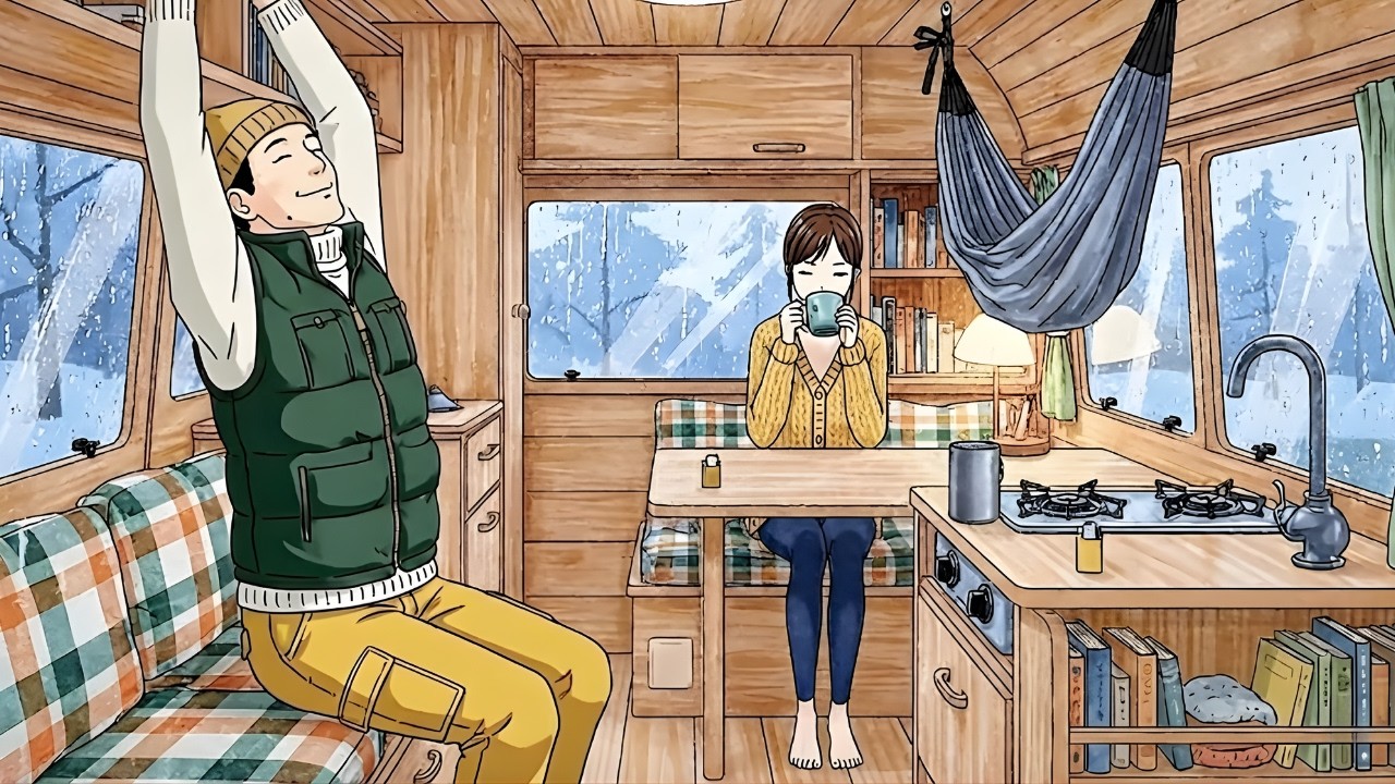 Ghibli Camper Van Road Trip Chill Lo Fi for Study ☕ ジブリ キャンピングカーの旅 作業用BGM